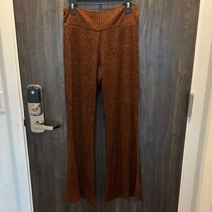 Earthy Brown Flare Pants